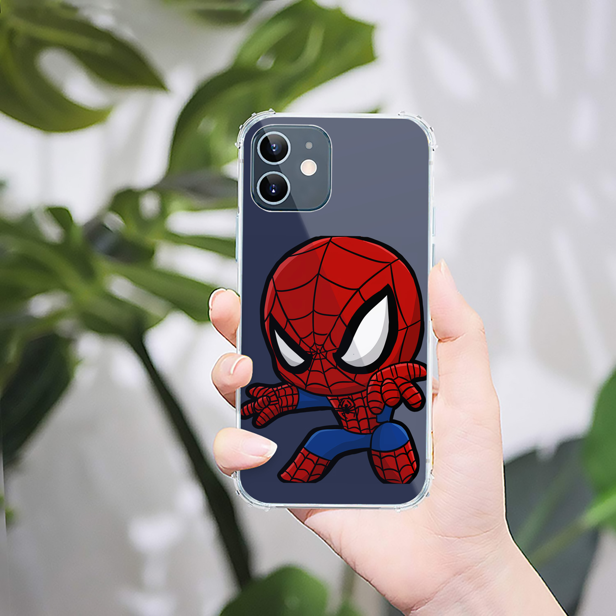 （画像用） Spider Man スパイダーマン 【iPhone 12シリーズ対応】透明スマホケース（クリアソフトケース）